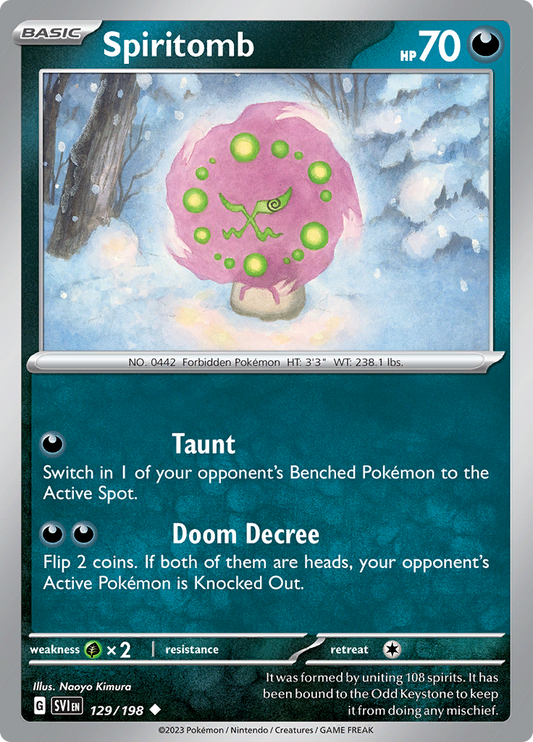 Scarlet &amp; Violet - 129/198 - Spiritomb