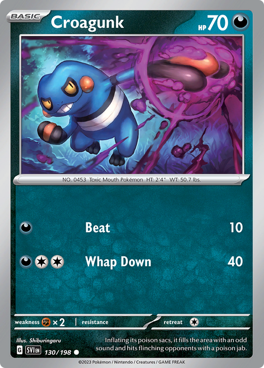 Scarlet &amp; Violet - 130/198 - Croagunk