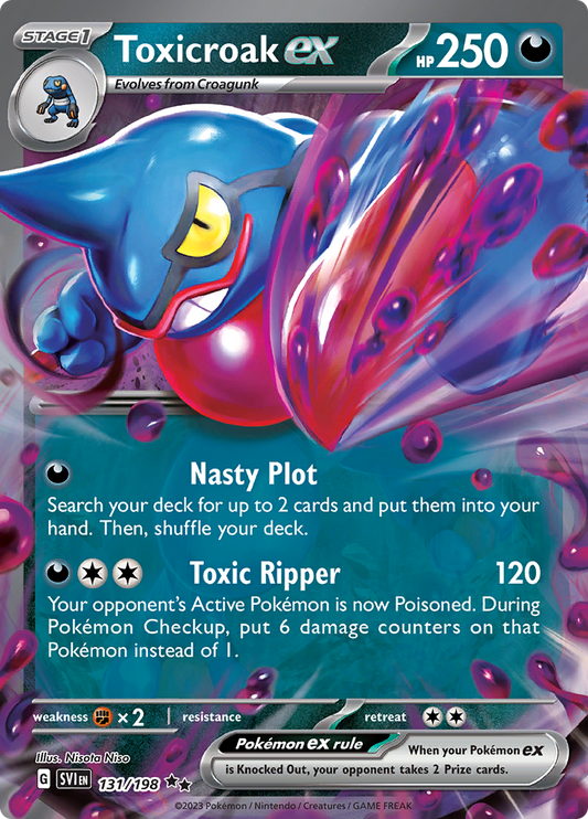 Scarlet &amp; Violet - 131/198 - Toxicroak ex