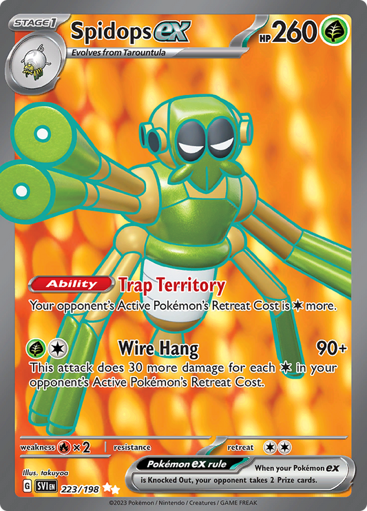 Scarlet &amp; Violet - 223/198 - Spidops ex