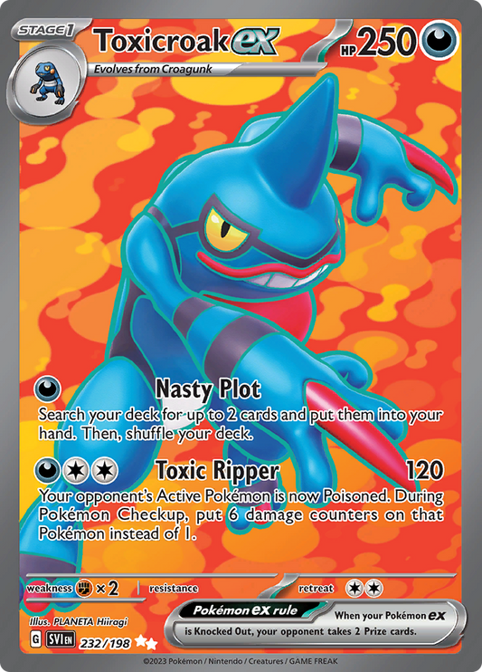 Scarlet &amp; Violet - 232/198 - Toxicroak ex