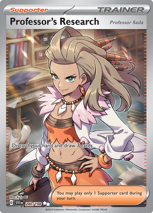 Scarlet &amp; Violet - 240/198 - Professor's Research (Professor Sada)