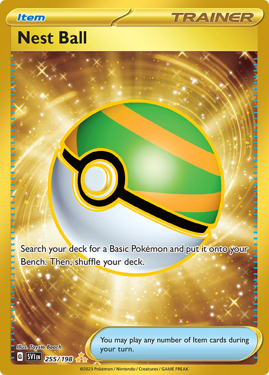 Scarlet &amp; Violet - 255/198 - Nest Ball (Gold)